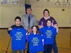 The 3rd place winners were Greene School – Hornets.  The winners pictured with Alderman Balcer are: Fernando Arellano, Emmanuel Jimenez, Isabel Jimenez, and Coach Daniel Mugavero. 